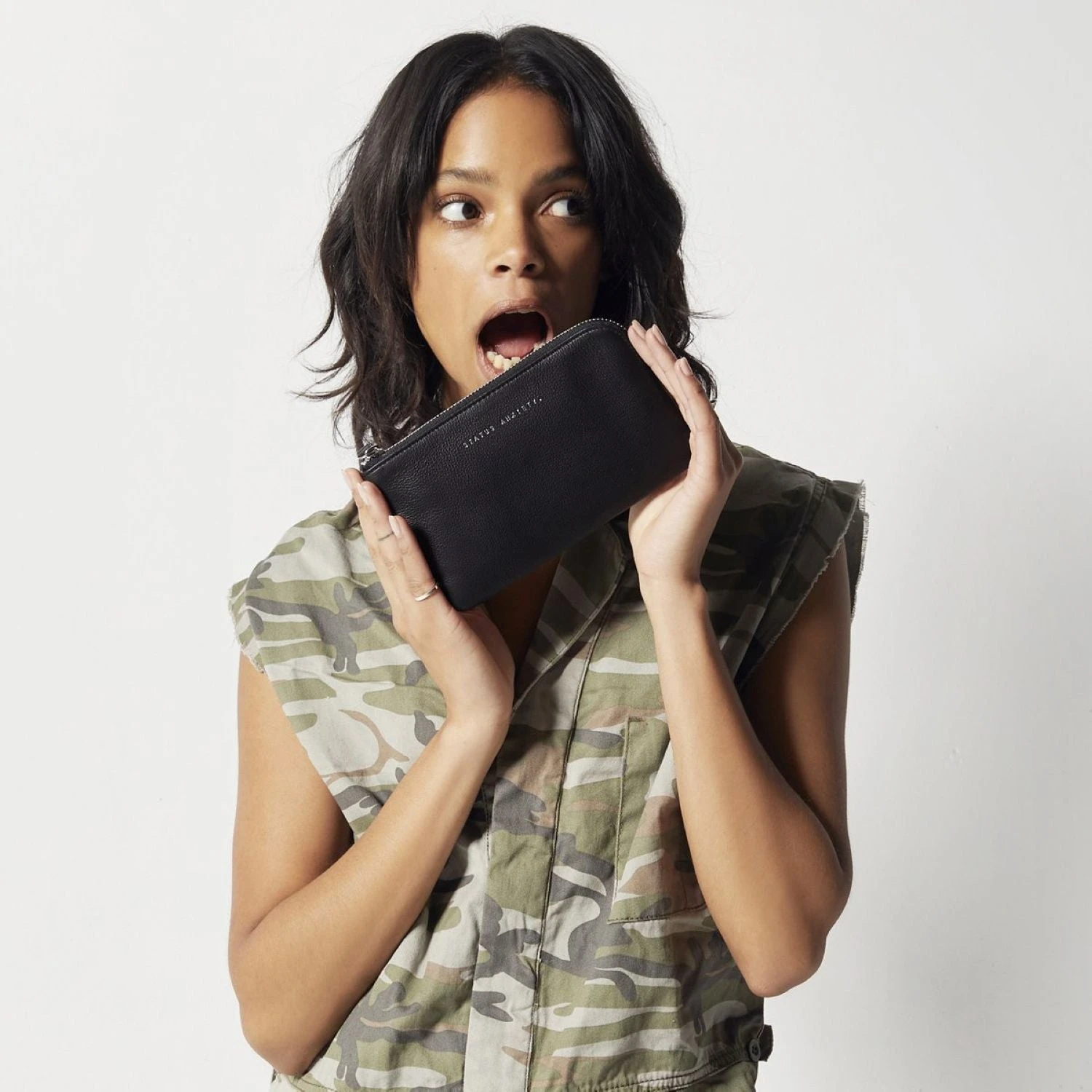 Status Anxiety Smoke And Mirrors Zip Leather Pouch 13 Status Anxiety Smoke And Mirrors Zip Leather Pouch - Image 13