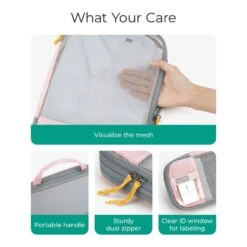 Bagsmart 6-In-1 Compression Packing Cubes 36 Bagsmart 6-In-1 Compression Packing Cubes -Fashion Bag Store Bagsmart 6 In 1 Compression Packing Cubes Brier Rose 5