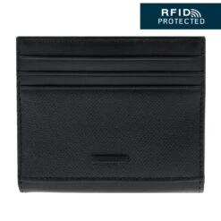 Crossing Elite Leather Card Case With Button Closure RFID
