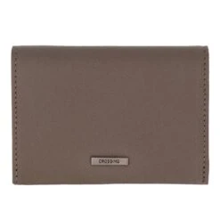 Fashion Bag Store -Fashion Bag Store Crossing Elite Leather Leather Card Case With Magnet Closure RFID Dark Khaki 1 f04fd9bc 7afd 49e3 920e 8dee8c74ba81