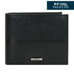 Crossing Infinite Bi-Fold Leather Wallet With Coin Pocket [13 Card Slots] RFID