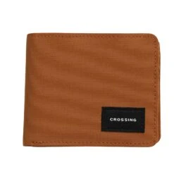 Crossing Bifold Wallet With Coin Pocket & Card Flap RFID 30 Crossing Bifold Wallet With Coin Pocket & Card Flap RFID -Fashion Bag Store Crossing Bifold Wallet with Coin Pocket Card Flap RFID Copper Front