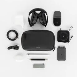 Orbitkey 2-In-1 Tech Pouch -Fashion Bag Store Orbitkey 2 In 1 Tech Pouch Black 6