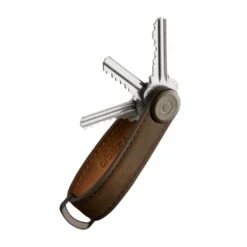 Orbitkey Crazy Horse Leather Key Organizer -Fashion Bag Store Orbitkey Crazy Horse Leather Key Organizer Oak Brown With Brown Stitching 3 514a3c42 29d5 4bf1 8f21 dfc53cf3556f