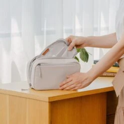 Orbitkey Konmari 2-In-1 Tech Pouch -Fashion Bag Store Orbitkey Konmari 2 In 1 Tech Pouch Stone 6