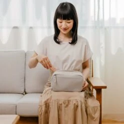 Orbitkey Konmari 2-In-1 Tech Pouch -Fashion Bag Store Orbitkey Konmari 2 In 1 Tech Pouch Stone 8